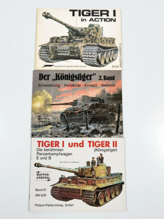 3 x Waffenarsenal zum Thema "Tiger", gebraucht