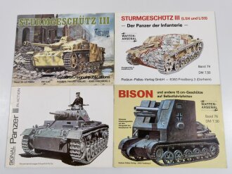 4 x Literatur zum Thema "Panzer", gebraucht