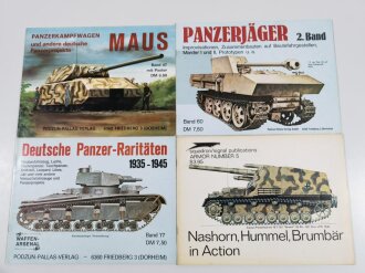4 x Literatur zum Thema "Panzer", gebraucht