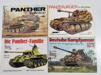 4 x Literatur zum Thema "Panzer", gebraucht