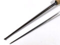 Frankreich, Epee Seitengewehr Modell 1886 Lebel mit weissem,  gestempelten  Koppelschuh, Messinggriff verschraubt, neue Drückerform