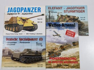 4 x Literatur zum Thema "Panzer", gebraucht