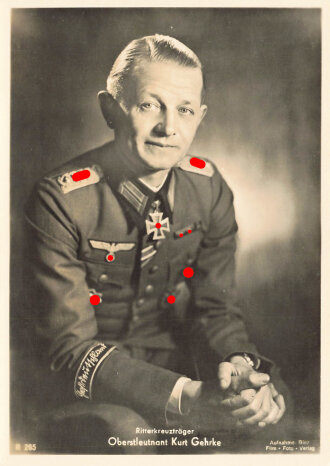 Ansichtskarte "Ritterkreuzträger Oberstleutnant Kurt Gehrke"