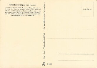 Ansichtskarte "General d.Inf. Jaschke - Träger des Eichenlaubs zum Ritterkreuz des Eisernen Kreuzes"