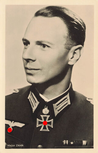 Ansichtskarte "Ritterkreuzträger Major Zahn"