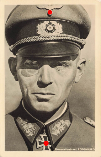 Ansichtskarte "Ritterkreuzträger Generalleutnant Rodenburg"