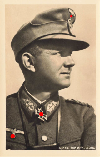Ansichtskarte "Ritterkreuzträger Generalleutnant Kreysing"