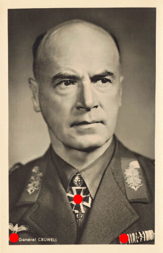 Ansichtskarte "Ritterkreuzträger General Crüwell"
