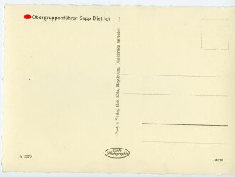 Ansichtskarte "Ritterkreuzträger SS- Obergruppenführer Sepp Dietrich"