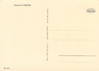 Ansichtskarte "Ritterkreuzträger Leutnant Dickfeld "