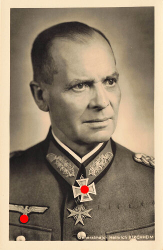 Ansichtskarte "Ritterkreuzträger Generalmajor Heinrich Kirchheim"