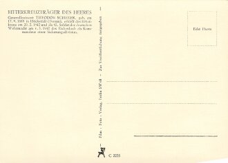 Ansichtskarte "Generalleutnant Theodor Scherer -...