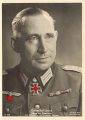 Ansichtskarte "Oberst Karl Löwrick - Träger des Eichenlaubs zum Ritterkreuz des Eisernen Kreuzes"