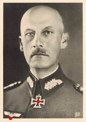 Ansichtskarte "Ritterkreuzträger Generalfeldmarschall Ritter o. Leeb"
