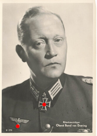 Ansichtskarte "Ritterkreuzträger Oberst Bernd von Doering"