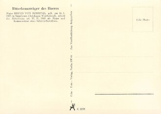 Ansichtskarte "Ritterkreuzträger Oberst Bernd von Doering"