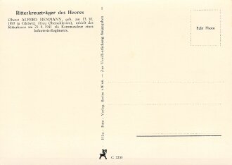 Ansichtskarte "Ritterkreuzträger Oberst Alfred...