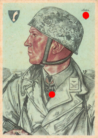 Ansichtskarte "Ritterkreuzträger Hauptmann...