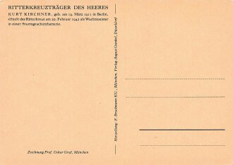 Ansichtskarte "Ritterkreuzträger Kurt Kirchner"