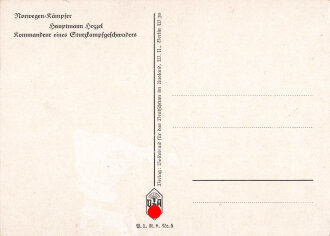 Ansichtskarte "Ritterkreuzträger Hauptmann Hozzel"