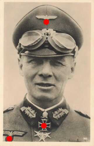 Ansichtskarte "Ritterkreuzträger Generalfeldmarschall Rommel"