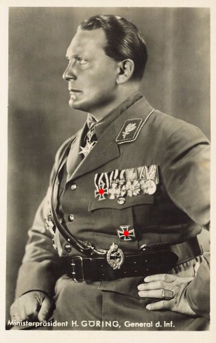 Ansichtskarte "Ministerpräsident H. Göring,General d. Inf."