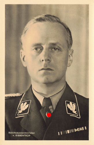 Ansichtskarte "Reichsaussenminister v. Ribbentrop"