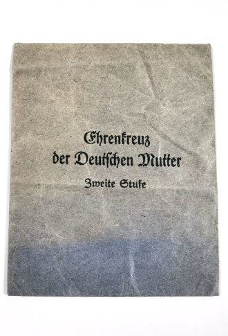 Verleihungstüte zum Ehrenkreuz der Deutschen Mutter...