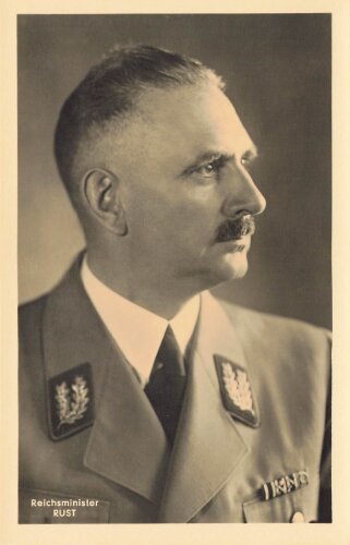 Ansichtskarte "Reichsminister Rust"