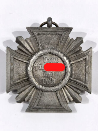 NSDAP Dienstauszeichnung in Bronze, Schwere ausführung, Bronzierung komplett vergangen