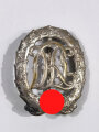 Deutsches Reichsportabzeichen DRL in Silber, Hersteller Wernstein Jena, Versilberung noch  gut erhlten
