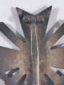 Kriegsverdienstkreuz 1. Klasse mit Schwertern, Rückseitig mit Hersteller " 65 " auf der Nadel für  Klein & Quenzer, Idar Oberstein