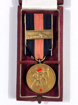 Anschlussmedaille 1. Oktober 1938 mit Auflage...