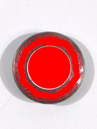 Mitgliedsabzeichen der NSDAP als Knopflochvariante, Rückseitig mit Hersteller M1/34,  Getragenes Stück in gutem Zustand