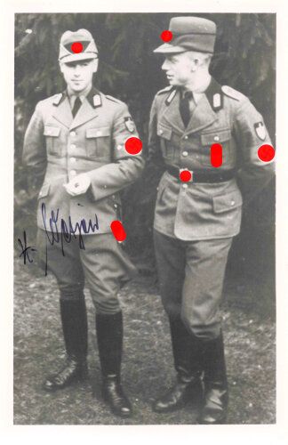 Deutschland nach 1945, Ritterkreuzträger Heinrich Wetjen, Repro Foto mit Unterschrift