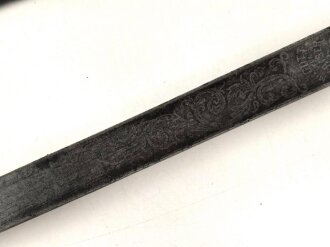 Preussen, Kaiserreich, Seitengewehr Modell 1871 für Kadetten, Klingenätzung  "mit Gott für Kaiser und Reich", typische Schörklinge , aufpflanzbares Eigentumstück ,