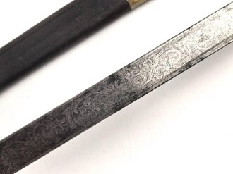 Preussen, Kaiserreich, Seitengewehr Modell 1871 für Kadetten, Klingenätzung  "mit Gott für Kaiser und Reich", typische Schörklinge , aufpflanzbares Eigentumstück ,