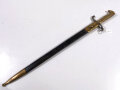 Preussen Kaiserreich, Seitengewehr Modell 1860 für Füsiliere, Eigentumstück, nicht aufpflanzbar, Klingenätzung  " mit Gott für Kaiser und Reich", Keilklinge 21 mm