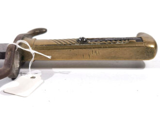 Preussen Kaiserreich, Seitengewehr Modell 1871 mit Säge, Klingenätzung , nicht aufpflanzbares Eigentumstück ,
