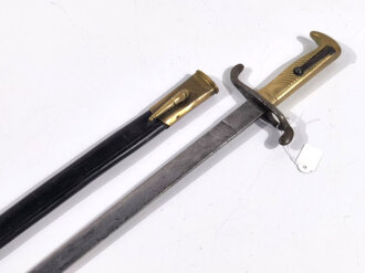 Preussen, Seitengewehr Modell 1871, Klingenätzung , nichtaufpflanzbares Eigentumstück