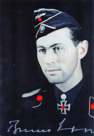 Deutschland nach 1945, Ritterkreuzträger , Repro Foto mit Unterschrift
