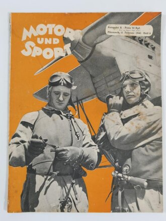 "Motor und Sport" - 11. Februar 1940 - Heft 6, 35 Seiten, gebraucht, DIN A4