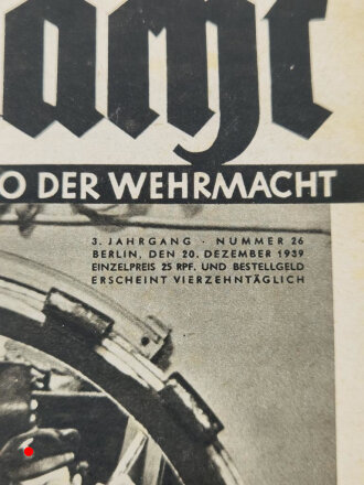 Die Wehrmacht "Weihnachten, durch das Luk eines U-Boots gesehen: Die Feier der Freiwache", Heft Nr. 26, 20. Dezember 1939