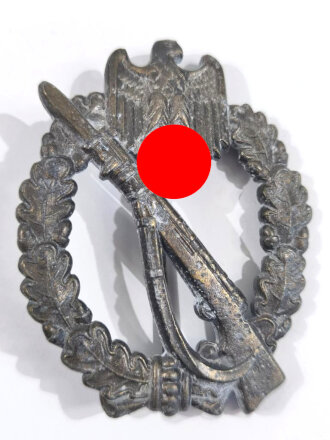 Infanterie Sturmabzeichen in Bronze, Rückseitig mit...