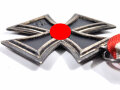 Eisernes Kreuz 2. Klasse 1939 ohne Hersteller, Magnetisch mit langem Bandabschnitt, Hakenkreuz mit voller Schwaärzung