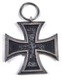 Eisernes Kreuz 2. Klasse 1914, der Bandring wurde vermutlich mit einer Zange geöffnet