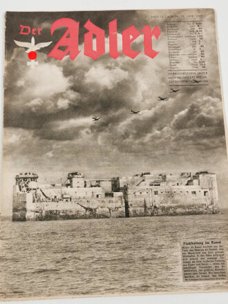 Der Adler "Flakfestung im Kanal", Heft Nr. 12, 15. Juni 1943