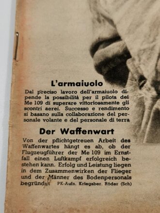 Der Adler "Larmaiuolo/Der Waffenwart", Heft Nr. 18, 8. September 1942, deutsch/italiensche Ausgabe