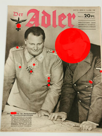 Der Adler "Der Führer und der Reichsmarschall bei Operationsbesprechungen", Heft Nr. 8, 14. April 1942