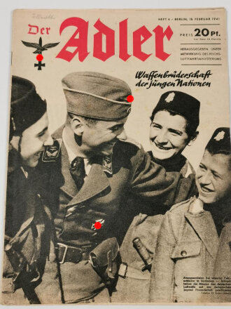 Der Adler "Waffenbrüderschaft der jungen Nationen", Heft Nr. 4, 18. Februar 1941